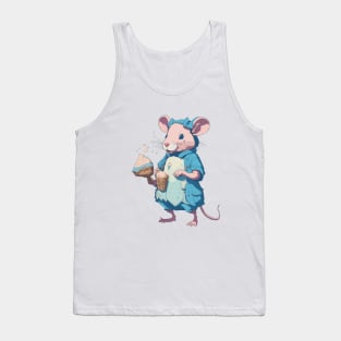 Cute Rat With Ice Cream Tank Top